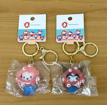 [ 새상품 ] 산리오 미야쿠미야쿠 클리어 컬러 키링 포차코 쿠로미