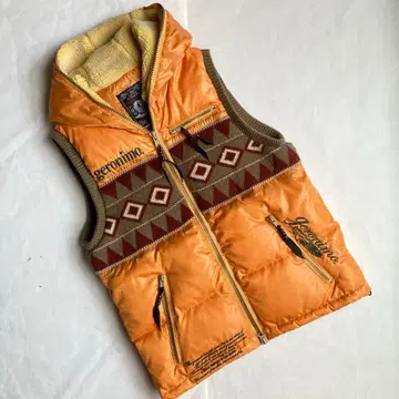 새상품급! geronimo 제로니모 다운 베스트 풀 집업 M