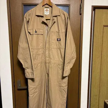 새상품급 Dickies 베이지 오버롤 M