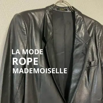 라모드 로페 마드모아젤 가죽 자켓 소가죽 블랙 Y2K 빈티지