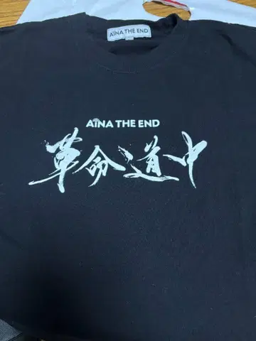 AiNA THE END 아이나 더 엔드 혁명도중 블랙 T셔츠 L사이즈