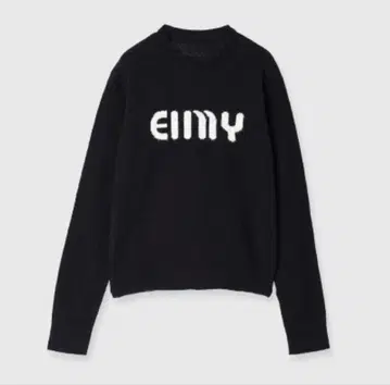 eimy istoire 로고 니트 블랙