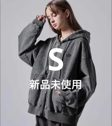 [ 미사용 ] CLEL 집업 후드티 브라운 S 사이즈