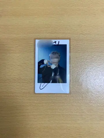 NEXZ 토모야 LINE MUSIC 친필 사인 폴라로이드