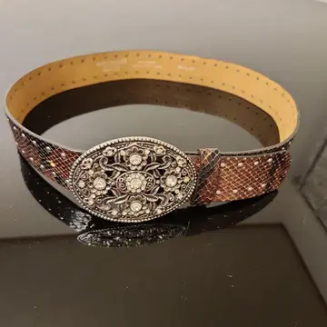 BERGE 천연 가죽 벨트 장식 버클