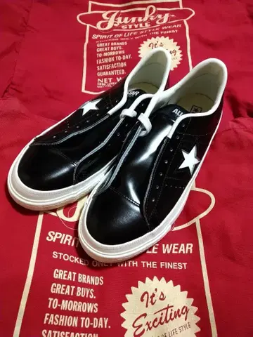 미사용 새상품 컨버스 와스타 J 블랙/화이트 8.5/27 일본제