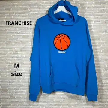 [FRANCHISE 남성용 농구 자수 후드티 스카이블루 M