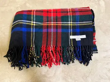 존스톤즈 캐시미어 100% 대형 스톨 블랙스튜어트