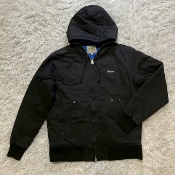 키네틱 후드 부착 블루종 숏 기장 코튼 자켓 코튼 100%