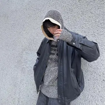 [착용 사진 있음] 90s A-2 real leather jacket