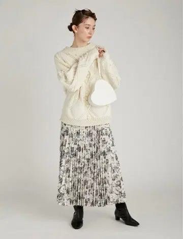 FURFUR 롱 플리츠 스커트 USAGI ONLINE