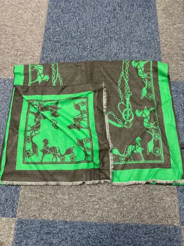 야마다야 PECHINCHAR 리버서블 대형 스톨 그린 새상품