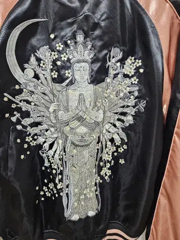 [ 미사용 새상품 ] 천수관음 일본풍 패턴 스카잔 오보로 XL