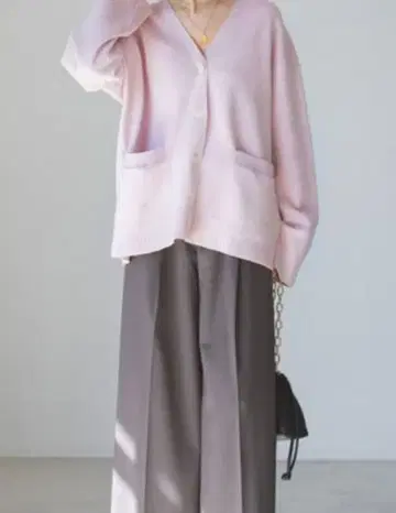 noble W 니트 오버 가디건