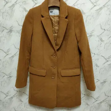 SLY 여성용 체스터 코트 카멜 S 사이즈