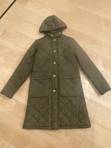 매킨토시 스코틀랜드 퀼팅 롱 코트