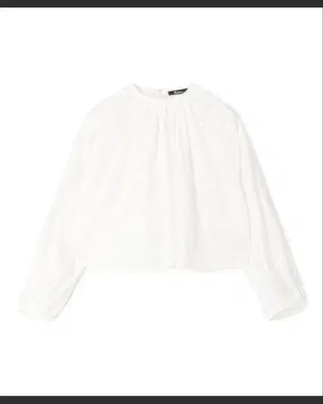 Edition 실키론 크롭 개더 블라우스