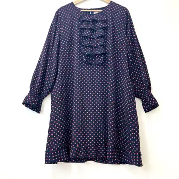픽시 하트 도트 화려한 빅 사이즈 원피스 3L
