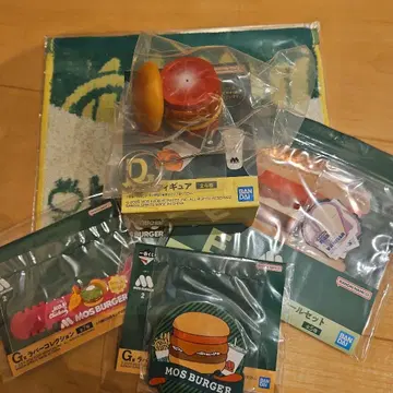 MOS 버거 제일복권 캐릭터 굿즈 세트