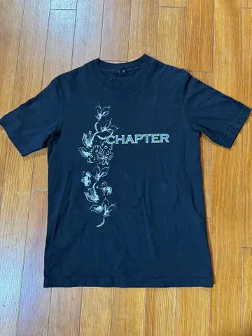 CHAPTER 플라워 프린트 T셔츠 블랙 폴스미스
