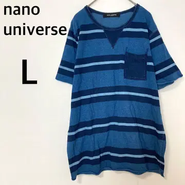 나노 유니버스 반팔 보더 셔츠 [ L ] 티셔츠 코튼 100%