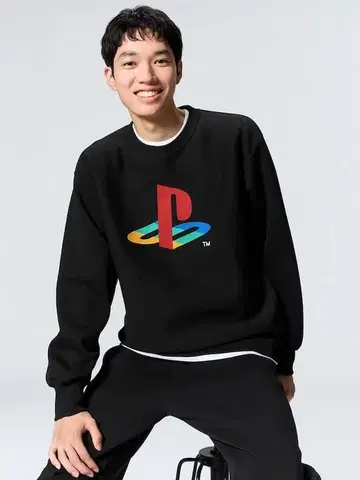 GU PlayStation 헤비웨이트 맨투맨 풀오버