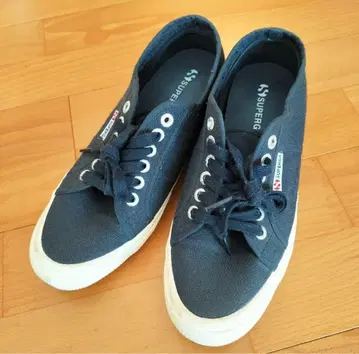 오늘만 가격 인하 SUPERGA 39 네이비 통굽 2905