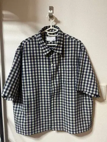 CONTE STRUT 린넨 혼방 깅엄 셔츠