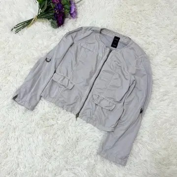 LE SOUK 노카라 그레이지 D링 밀리터리 자켓