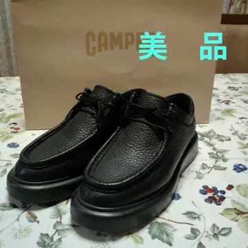 새상품급 CAMPER 가죽 로퍼 블랙