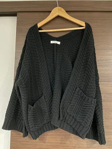 [ 새상품급 ] CIAOPANIC 블랙 니트 가디건