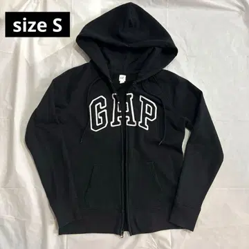 GAP 인기 블랙 지퍼 후드티 size S 남성용으로도!!