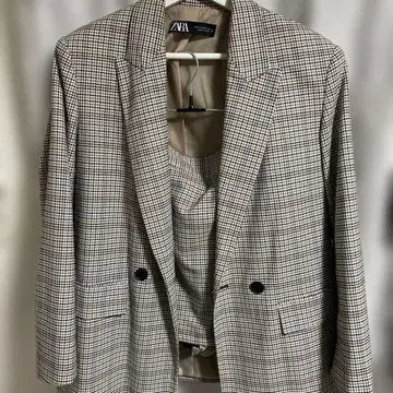 ZARA 체크 무늬 셋업