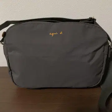 개점 세일 미사용 새상품 새상품급 에네스베 가죽 x 나일론 로고 백 3