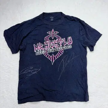 반팔 셔츠 이벤트 T 라이브 사인 포함 면 100 밴딩 빅 루즈핏