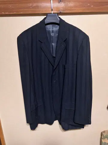 Y's 블랙 스트라이프 테일러드 자켓 M