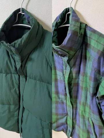 90s EddieBauer 리버서블 다운 자켓 블랙 택