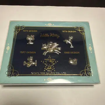 헬로키티 핀 배지 5개 세트 25주년 기념