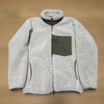 유니클로 방풍 아우터 플리스 자켓 베이지 S 2021