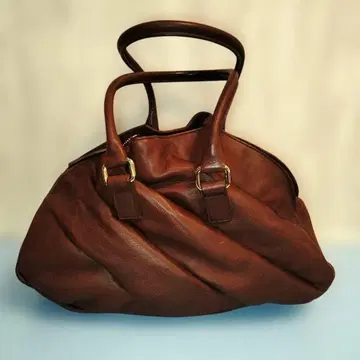 켄지 이케다 보스턴 핸드 숄더백 브라운