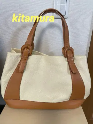[키타무라] 토트백 베이지 A4