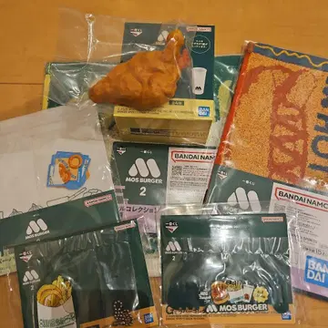 MOS 버거 제일복권 키링 프레임씰 세트