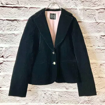 zz1193:JASPER MINX 테일러드 자켓 블랙, 안감 핑크, L
