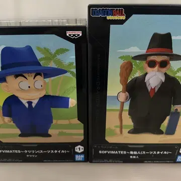 드래곤볼 소프트 비닐 피규어 거북선인 크리링 2체 세트