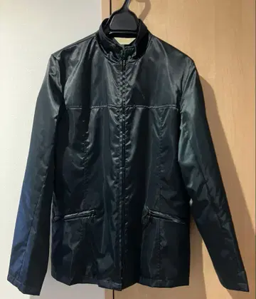 2중 지퍼 스탠드 카라 자켓