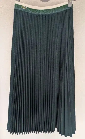 LACOSTE 라코스테 플리츠 스커트 그린