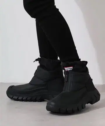 HUNTER 방수 부츠 인트레피드 지퍼 앵클 스노우 부츠