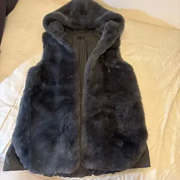 Aga 그레이 퍼 베스트 9호 다운 베스트 후드 부착