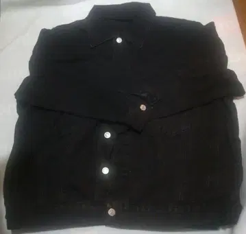 블랙 데님 자켓