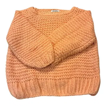 SNIDEL 굵게 짠 오렌지 니트 스웨터